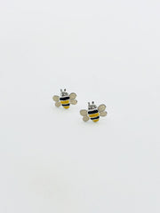 Some Sterling Silver Sweet Bee Stud Earrings 870