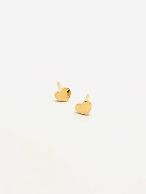 Some Stainless Steel Heart Stud Earrings 967
