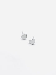 Some Stainless Steel Heart Stud Earrings 967