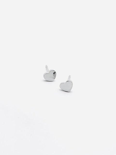 Some Stainless Steel Heart Stud Earrings 967