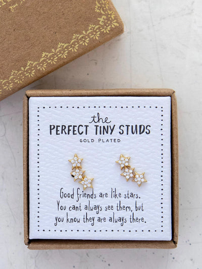 Natural Life Perfect Tiny Stars Stud Earrings 059