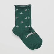 Lamington Merino Wool Roll Top Crew Socks | WOMAN | Flora