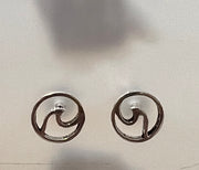 Some Sterling Silver Wave Earrings 417