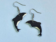 Remix Plastic Hector's Dolphin Earrings