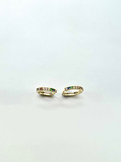 Some Gold Coloured Multi Huggie  Earrings 299