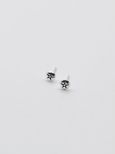 Some Sterling Silver Star Stamp Earrings 416
