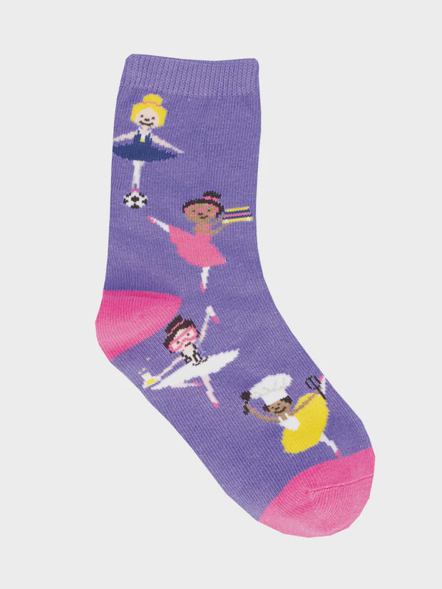 Socksmith Girl Power Purple Socks 4-7 Years