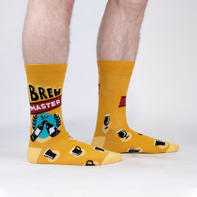 Sock It To Me Brew Master Men's/ Large unisex Crew Socks