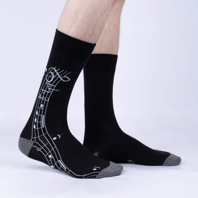 Sock It To Me Mens / Large Unisex Music Is My Forte Crew Socks