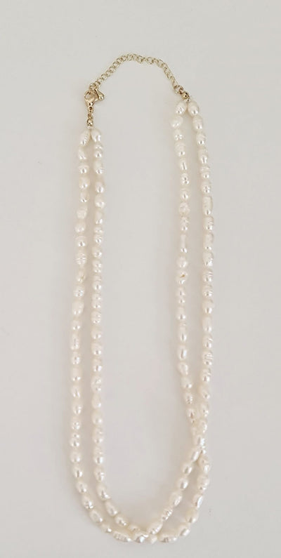 Some Double Freshwater Pearl Necklace 986