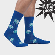 Sock It To Me 549 Nice To Sea You Glow In The Dark Men's/Larger Size Crew Sock