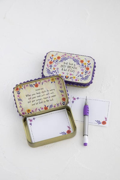 Natural Life She Took A Deep Breath Tin Prayer Box 096