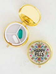 Natural Life Pill Box Circle Happy Pills 041