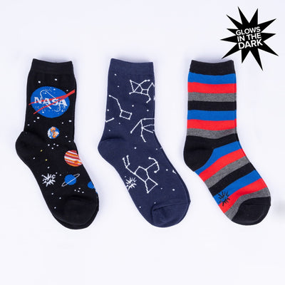 Sock It To Me Solar System Kids Crew Socks 3-Pack
