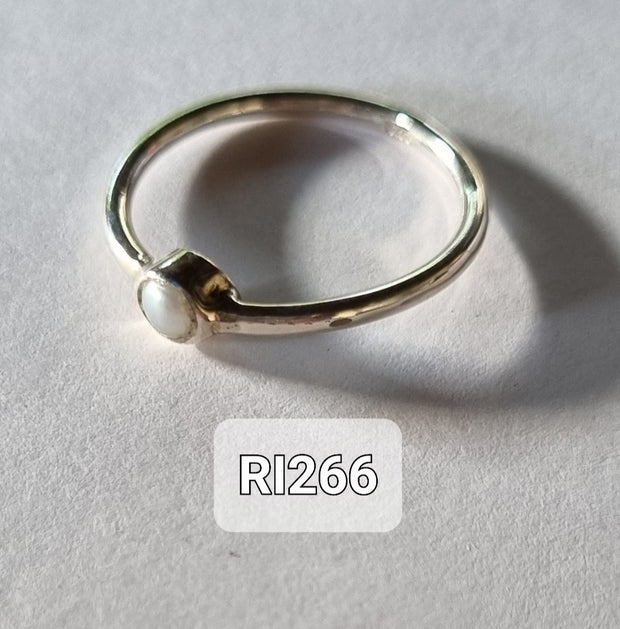 Some Sterling Silver Micro Freshwater Pearl Ring 266