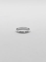 Some Sterling Silver I Love You Ring 014