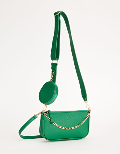 Stella and Gemma Preston Chain Bag Emerald 1389