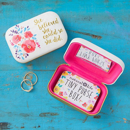 Natural Life  She Believed Tiny Purse Box 003