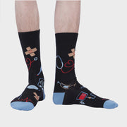 Sock It To Me Thoracic Park Men's Crew Socks/Larger Size
