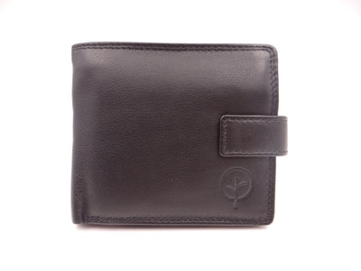 Second Nature Leather Men's / Unisex Dome Fastening Wallet A11