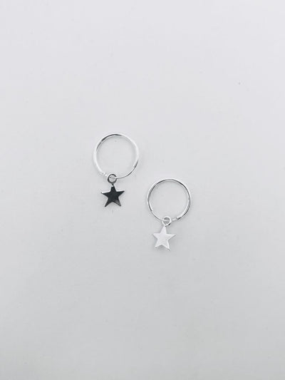 Some Sterling Silver Star Sleeper Earrings 841