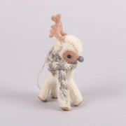 Trade Aid Cream Felt Reindeer Decoration 7218