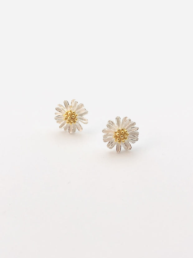Some Sterling Silver Chamomile Gold Plated Centre 844