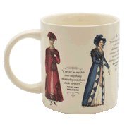 The Unemployed Philosophers Guild Jane Austen's Regency Finery Disappearing Mug  5690