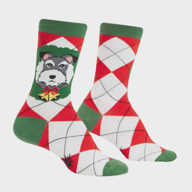 Sock It To Me Deck the Paws Women's Crew Socks