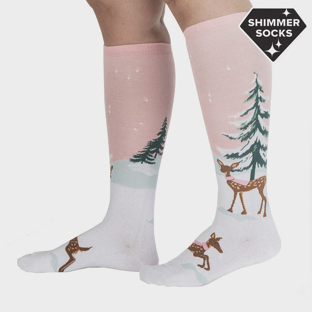 Sock It To Me Doe-nt Forget Your Scarf Women's Knee High Socks