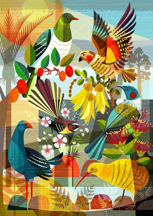 Image Vault NZ Flora and Fauna Card by Ellen Giggenbach NC695