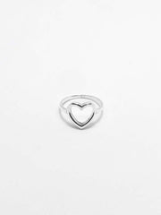 Some Sterling Silver Silhouette Heart Ring 179