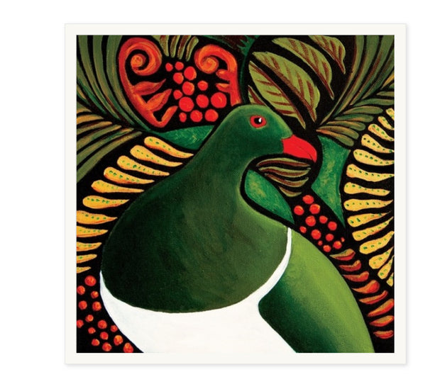 Image Vault Kereru 2 Lianne Adams Box Frame 30x30 with White Frame PICK UP ONLY