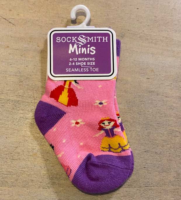 Socksmith Minis Girls Rule Baby Socks 6-12 months 7055