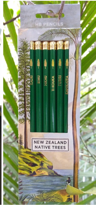 NZ Native Trees Pkt 6 Pencils