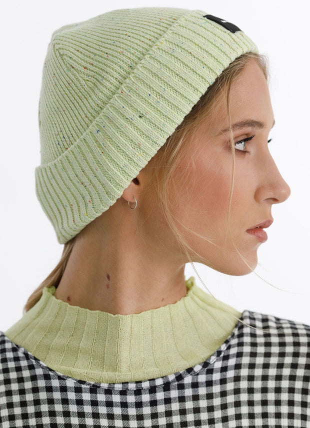Thing Thing Speckle Beanie - Lime One Size 9004 03