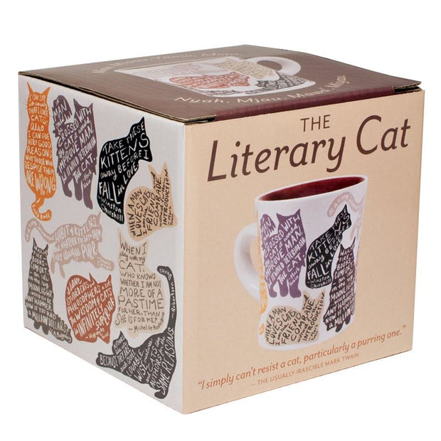 The Unemployed Philosopher's Guild Literary Cat Mug