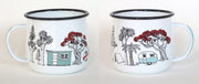 Wolfkamp & Stone Enamel Mug NZTWEM