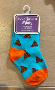Socksmith Poop Baby Socks 6-12 months 70781