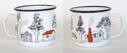 Wolfkamp & Stone Enamel Mug NZTWEM