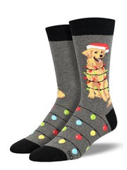 Socksmith Mens/large Unisex Dog Gone Lights Socks 2754