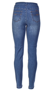 Vassalli Pull On Jeans in New Blue 230