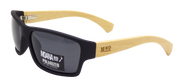 Moana Road Tradies Sunglasses Black with Wood Arms 3751