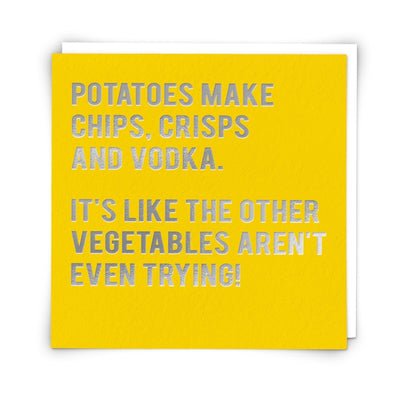 Redback Potatoes Make Chips Card