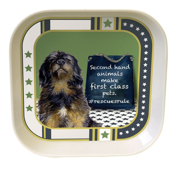 Little Dog Laughed Bamboo Trinket Tray Rescues Rule 08