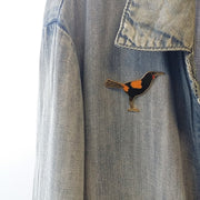 Natty  Tīeke Saddleback Enamel Pin E07