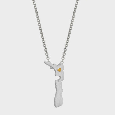 Little Taonga New Zealand Necklace Silver 27