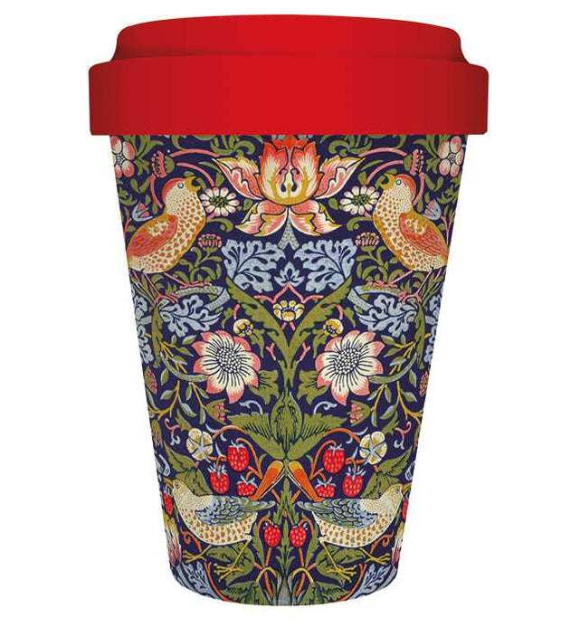 Museums & Galleries - Strawberry Thief - Bamboo Travel Mug