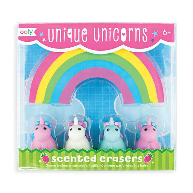 Ooly - Unique Unicorn Set of 4 - Erasers